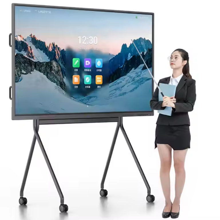 Dual System 8+256G All in One PC Whiteboard 75 inch interactive smart board